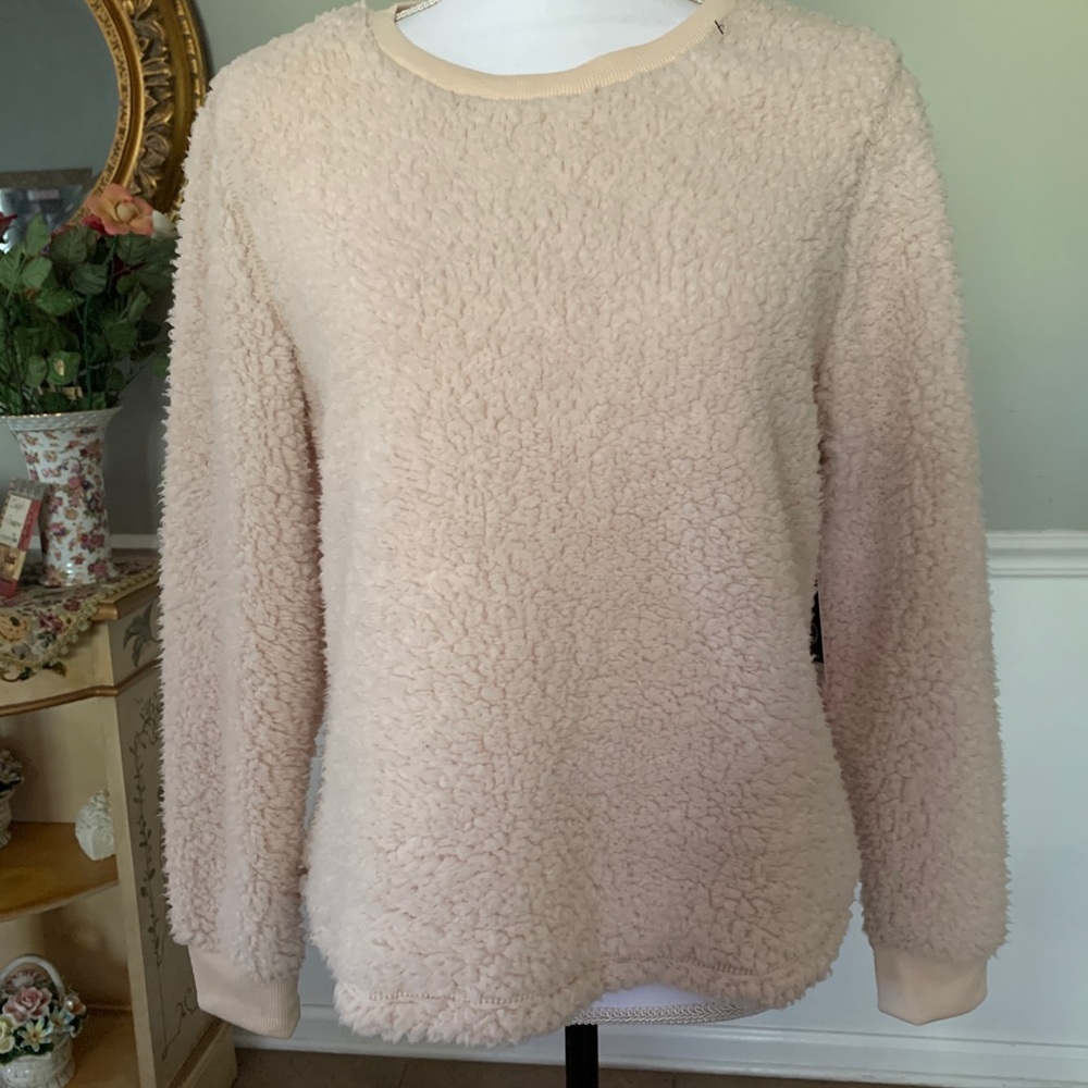 XOXO beige cozy sleepwear top - Large (Junior)